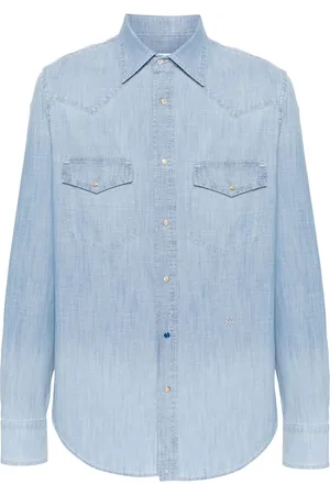 Jacob Cohen Logo-embroidered denim shirt