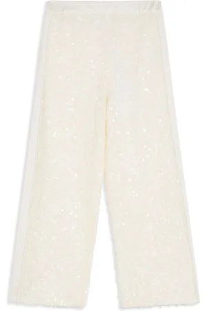 Eirene Sequined straight-leg trousers