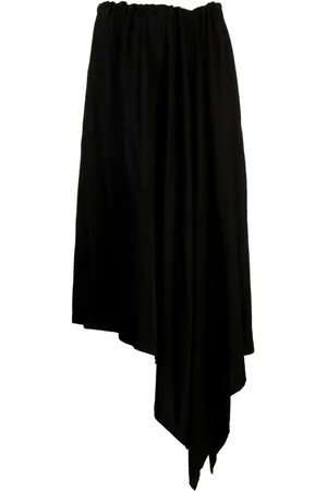 YOHJI YAMAMOTO Satin drawstring sarrouel trousers