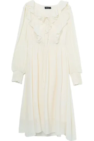 tout a coup Ruffle-detail midi dress