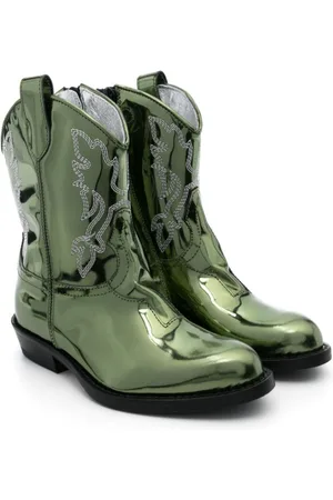 GALLUCCI Texan foiled boots