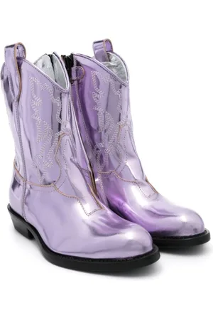 GALLUCCI Texan foiled boots