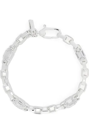 Hatton Labs Crystal-embellished chain-link bracelet