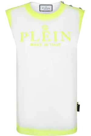 Philipp Plein Logo-embroidered cotton tank top