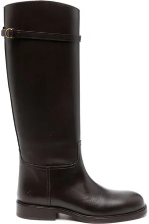 Ralph Lauren Polo-Pony-motif leather boots