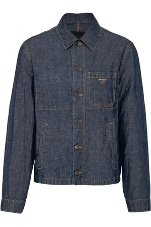 Prada Triangle-logo shirt jacket