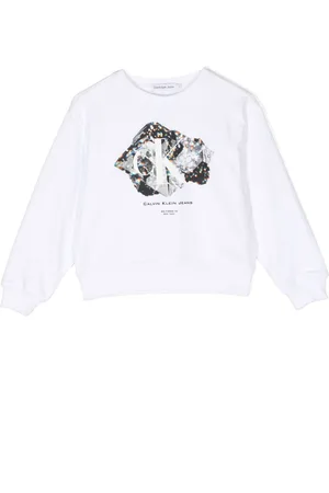 Calvin Klein Crystal graphic-print sweatshirt