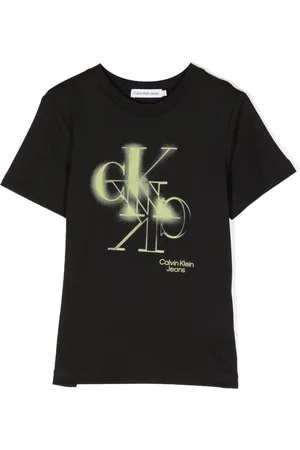 Calvin Klein Spray logo-print cotton T-shirt