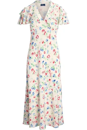 Ralph Lauren Floral-print silk midi dress
