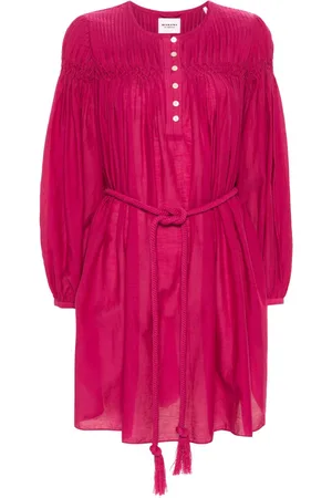 Marant Etoile Adeliani pintuck-detail dress