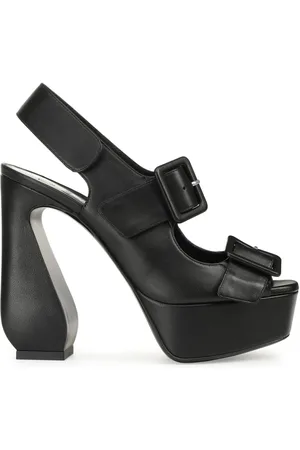 Sergio Rossi Leather platform sandals