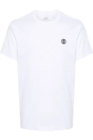 Burberry Logo-embroidered organic cotton T-shirt