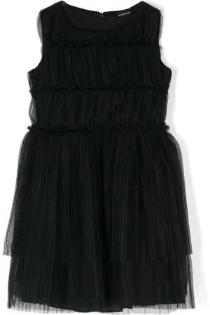 MONNALISA Sleeveless tiered tulle dress