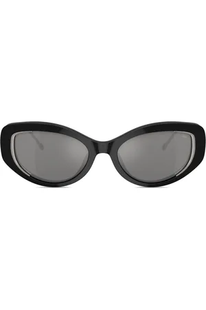 Diesel Logo-plaque cat-eye sunglasses