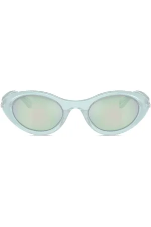 Diesel Logo-plaque oval-frame sunglasses