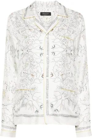 Fabiana Filippi Botanical-print silk shirt
