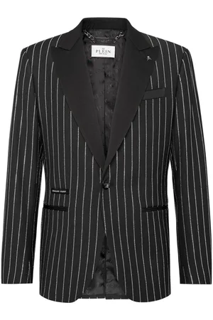 Philipp Plein Crystal-embellished single-breasted blazer