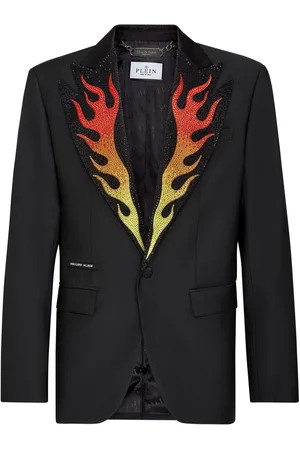 Philipp Plein Flame single-breasted blazer