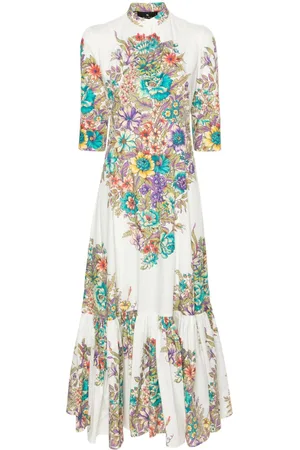 Etro Floral-print cotton maxi dress