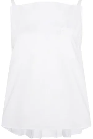 SACAI High-low pleated blouse