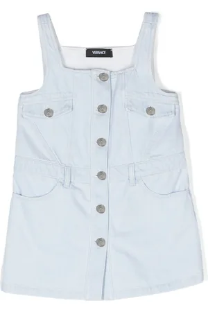 VERSACE Panelled denim dress
