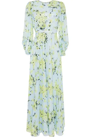 Sachin & Babi Bianca chiffon gown