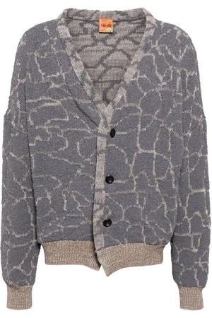 Vitelli Reversible jacquard cardigan
