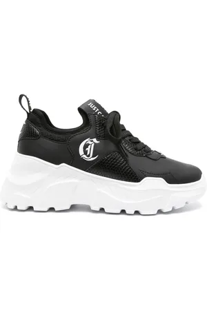 Roberto Cavalli Logo-appliqué chunky sneakers