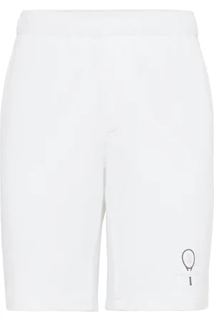 Brunello Cucinelli Logo-embroidered cotton shorts