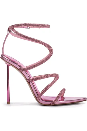 LE SILLA Bella crystal-embellished wrap sandals