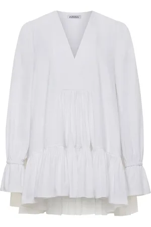 Azeeza Thistle ruffle poplin minidress