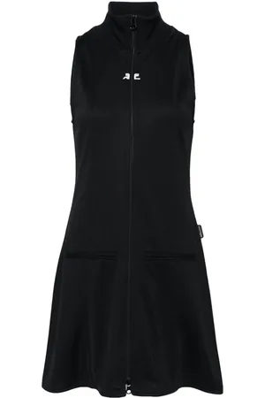 Courrèges Interlock logo-embroidered minidress