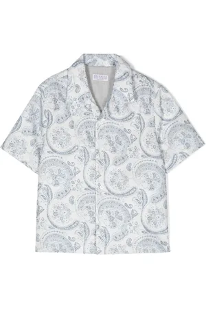 Brunello Cucinelli Paisley-print cotton shirt