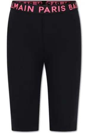 Balmain Logo-waistband jersey leggings