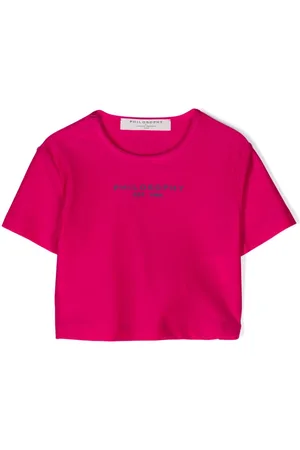 PHILOSOPHY DI LORENZO SERAFINI Logo-print metallic-sheen T-shirt