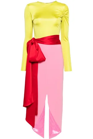 V:PM ATELIER Cherry belted maxi dress