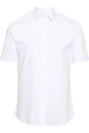 CANALI Classic-collar short-sleeve shirt