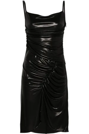Marine Serre Panelled draped minidress