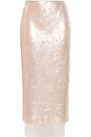 V:PM ATELIER Citrus sequinned pencil skirt