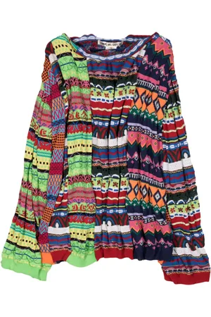 Comme des Garçons Patchwork wool-blend jumper