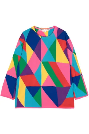 Comme des Garçons Geometric-pattern knit jumper