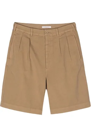 Sunflower Pleated twill bermuda shorts
