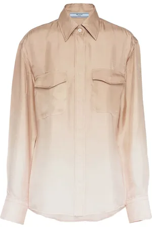 Prada Gradient-effect silk shirt