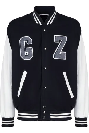 Giuseppe Zanotti Flocked-logo varsity bomber jacket