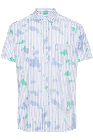 Comme des Garçons Halo-stripe cotton shirt