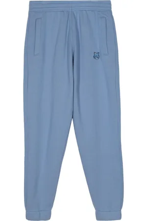 Maison Kitsuné Fox-appliqué cotton track pants