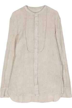 MASNADA Linen longline shirt