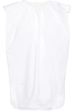 JNBY Frilled-neck cotton T-shirt