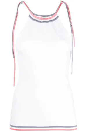 Fendi Mirror intarsia-knit top