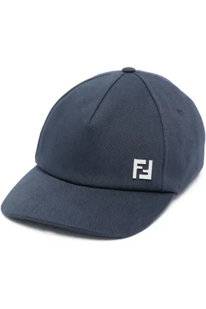 Fendi Logo-plaque cotton baseball cap